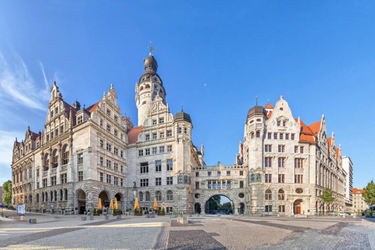 Ansicht des Neuen Rathaus Leipzig