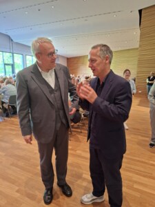 Götz Ullrich, Landrat des Burgenlandkreises und Erik Rahn als Vertreter der BaS im Gespräch